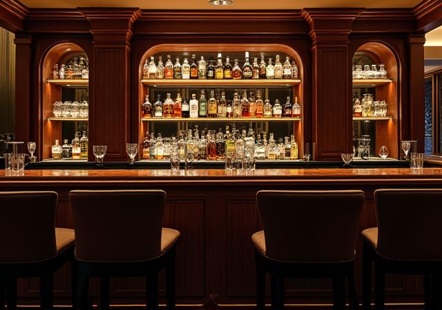 Klassische und gemütliche Atmosphäre in der Bellevue Bar