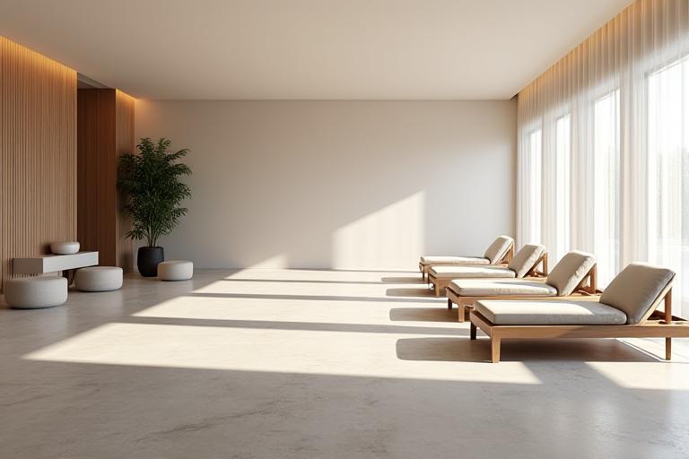 Ruhiger Entspannungsbereich im Wellnessbereich des Hotels